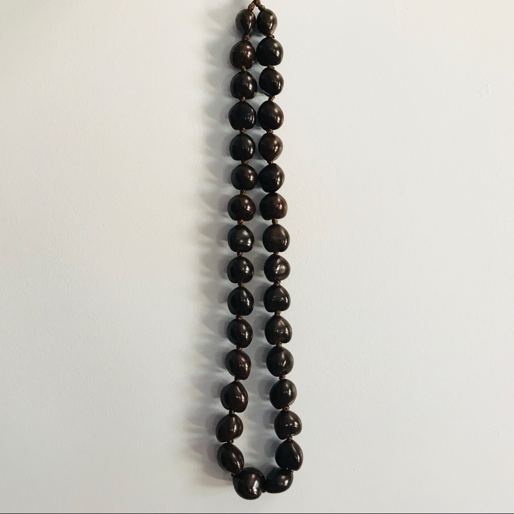 Hawaiian Kukui Nut Lei Necklace